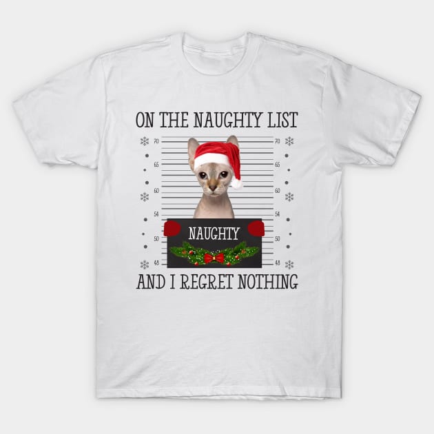 On The Naughty List, And I Regret Nothing T-Shirt by CoolTees